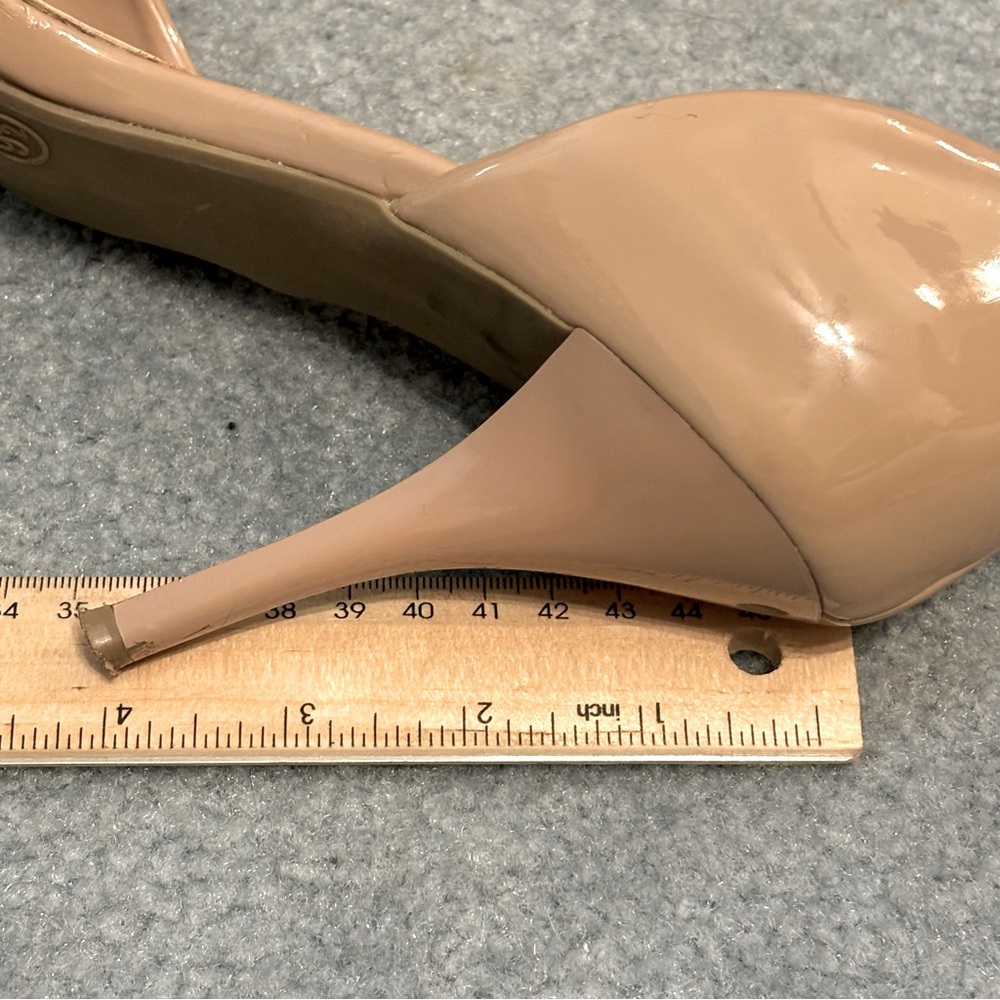 Mossimo Beige Tan Heels Open Toe Shoes Size 9.5 - Picture 12 of 12